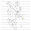 Bisagra puerta delantera inferior izquierda o superior derecha Suzuki Santana Vitara