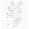 Charnière de porte avant inférieure gauche ou supérieure droite Suzuki Santana Vitara