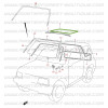 Cab door seal Suzuki Santana Vitara 3 doors