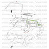 Tenuta posteriore su rollbar centrale Suzuki Santana Vitara