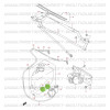 Windscreen washer pump seal, Suzuki Santana Vitara