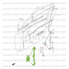 Meccanismo alzacristalli elettrico lato conducente Suzuki Santana Vitara