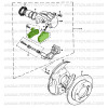 Front brake pads for Suzuki Santana Vitara