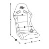 Racing fabric passenger seat 4wd MF