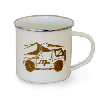 MF Vitara enamel mug, "desert exploration"