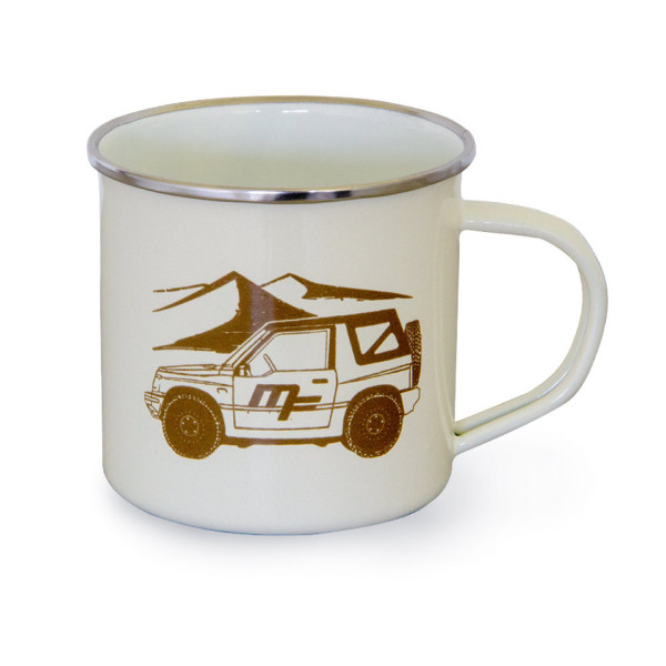 Mug émail MF Vitara "desert exploration"