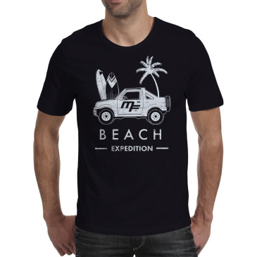 Camiseta negra MF "Jimny beach expedition"