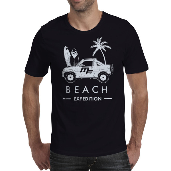 Camiseta negra MF "Jimny beach expedition"