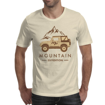 T-shirt beige MF "Samurai mountain expedition"