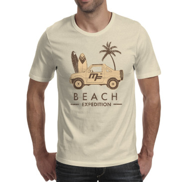 Camiseta beis MF "Jimny beach expedition"