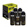 Kit 4 botellas Raptor blancas + pistola ajustable