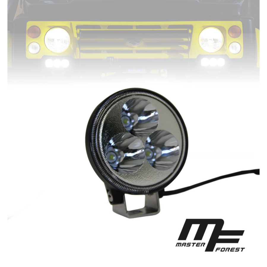 Luz de largo alcance MF LED de 3» y 9 W