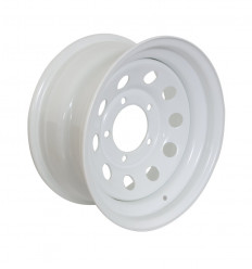 White OFFROAD modular wheel rim 6x15" Suzuki Santana