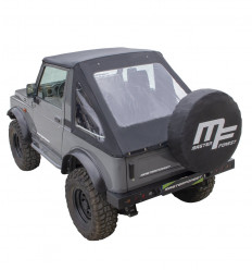 Black fastback soft top for suzuki santana samurai 4WD