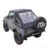 Black fastback soft top for suzuki santana samurai 4WD