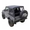 Lona MF modular preta 4X4 Suzuki Santana Samurai + tampa da roda sobressalente