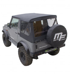 Soft-top MF modulare nero 4X4 Suzuki Santana Samurai + copriruota di scorta