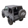 Lona MF modular estilo militar vidros escurecidos 4X4 Suzuki Santana Samurai + tampa da roda sobressalente