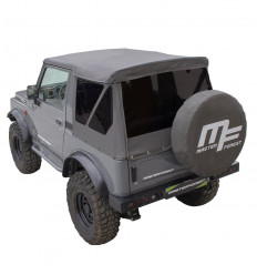 Lona MF modular estilo militar vidros escurecidos 4X4 Suzuki Santana Samurai + tampa da roda sobressalente