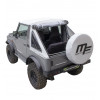 White fastback soft top for suzuki santana samurai 4WD