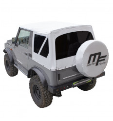 Capota MF blanca lunas tintadas 4x4 Suzuki Santana Samurai + funda de rueda