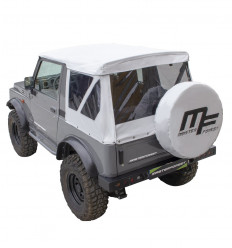 Soft-top MF modulare bianco 4X4 Suzuki Santana Samurai + copriruota di scorta