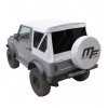 MF modular white soft-top tinted windows Suzuki Santana Samura 4X4 + spare wheel cover