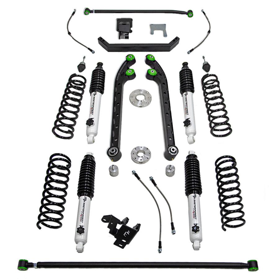 Kit de suspensão MF +70 mm nível 3 reforçada para Suzuki Jimny 2018-