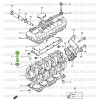 10 Cylinder head screws kit, Suzuki Santana 410