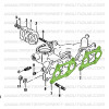 Guarnizione collettore di aspirazione 4x4 Suzuki Santana 410