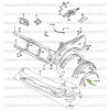 Chapa de protección bajo la aleta delantera derecha Suzuki Santana Samurai