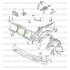 Grille fastening support, Suzuki Santana Samurai