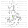 Panel derecho soporte del cinturón de seguridad Suzuki Samurai