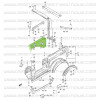 Panel lateral trasero derecho Suzuki Santana Samurai con lona de chasis corto