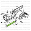 Faldón lateral de plástico Suzuki Santana Samurai de chasis corto