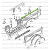 Parte superior del panel lateral trasero izquierdo Suzuki Santana Samurai chasis largo