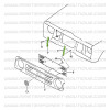 Soporte de montaje de rejilla Suzuki Santana 413