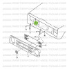 Fixing nut for plastic grille with "S" logo Suzuki Samurai 413