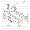 Rear door guide, Suzuki Santana Samurai 413, 410