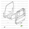 Bisagra inferior de puerta delantera Suzuki Santana Samurai