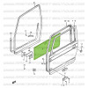 Driver door panel, Suzuki Santana Samurai