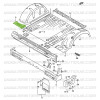 Pavimento bagagliaio posteriore sinistro Suzuki Samurai corte