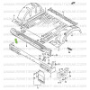 Right fixing foot for rear bumper, Suzuki Santana Samurai