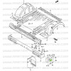 Core plug end piece for rear bumper, Suzuki Santana Samurai