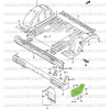 Rear right bumper end piece, Suzuki Santana samurai, short