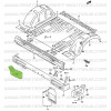 Embout de pare-chocs arrière gauche Suzuki Santana Samurai court