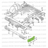 Pezzo terminale di paraurti posteriore destro Suzuki Santana Samurai lunghe