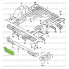 Pezzo terminale di paraurti posteriore sinistro Suzuki Santana Samurai lunghe