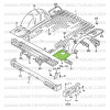 Plancher de coffre arrière droit Suzuki Samurai long