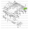 Plancher de coffre central droit Suzuki Santana Samurai châssis long